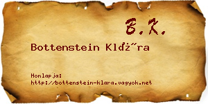 Bottenstein Klára névjegykártya